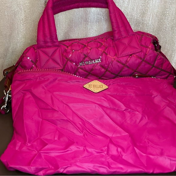 MZ Wallace Small Sutton Deluxe in Pink Sequin, excellent condition - Picture 11 of 11